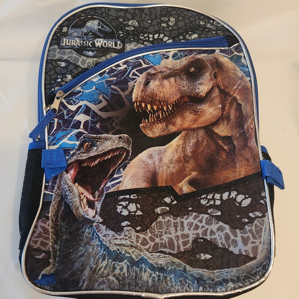 Jurassic World Kids Blue Dinosaur Backpack